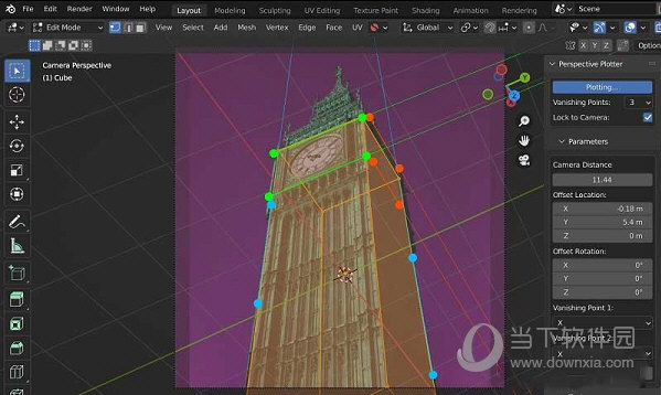Blender摄像机三维透视匹配工具