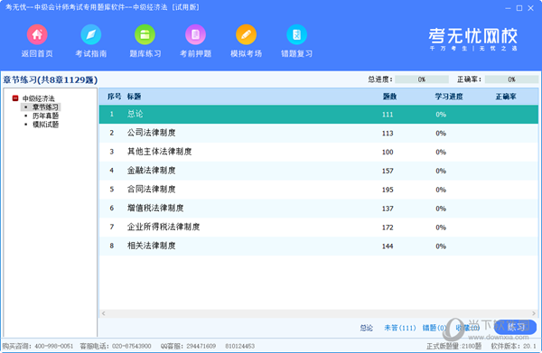 考无忧中级会计师考试专用题库软件