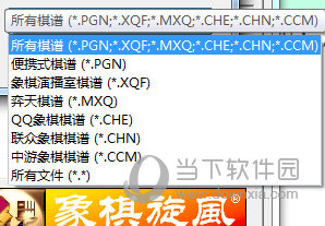 象棋旋风支持棋谱文件