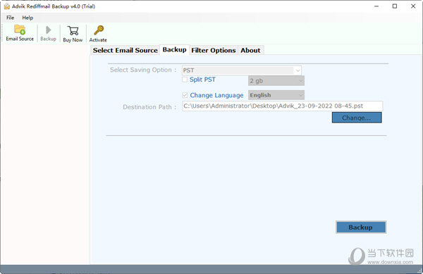 Advik Rediffmail Backup