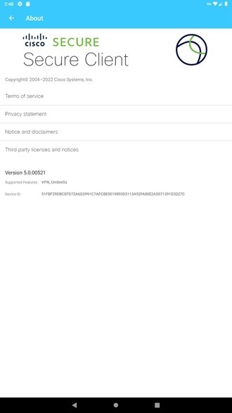 AnyConnect加速器 V5.0.01253 官方安卓版截图3