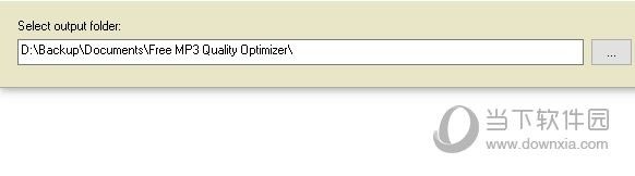 Select output folder