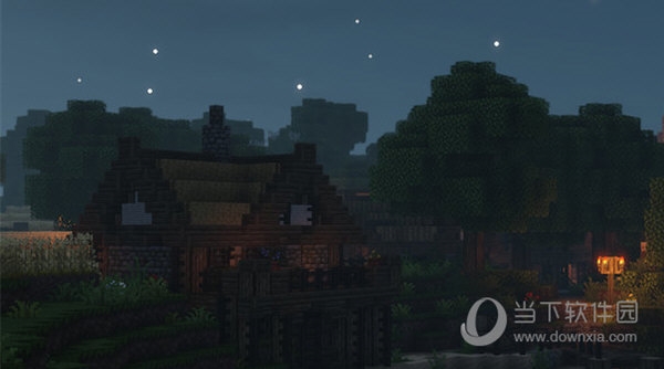 村庄夜晚场景