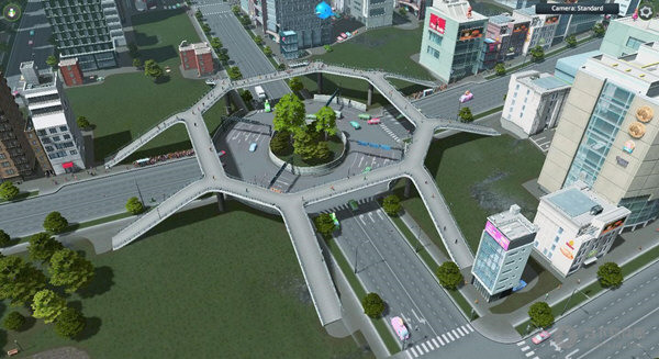 城市天际线小型环岛modv10绿色免费版