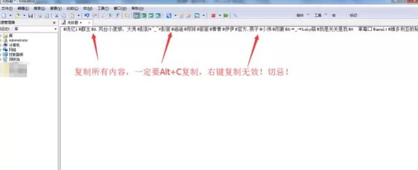 替换并且复制替换了的内容