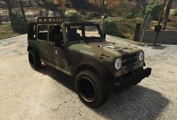 gta5森林迷彩军车mod v1.0 绿色免费版