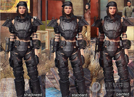 辐射4碳纤维金属盔甲mod v1.0 绿色免费版