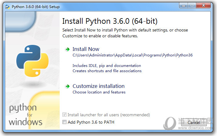 Python for Windows 64 下载|Python for Windows 64位 V3.6.0 官方版下载_当下软件园