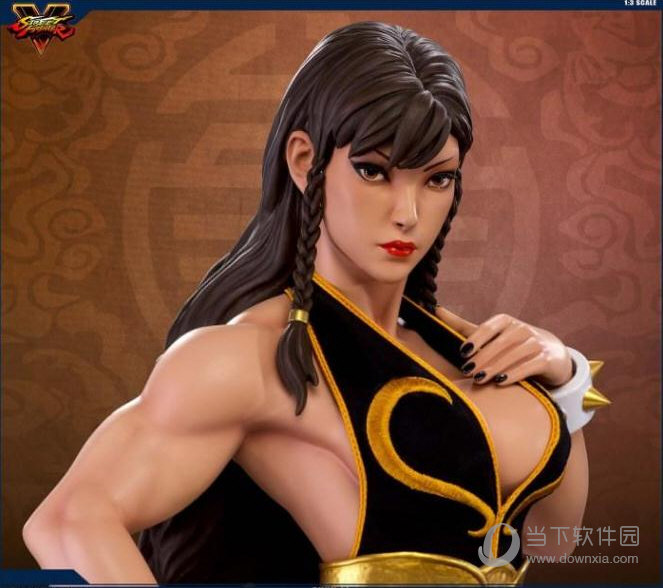 街霸5春丽黑色旗袍作战服图片二