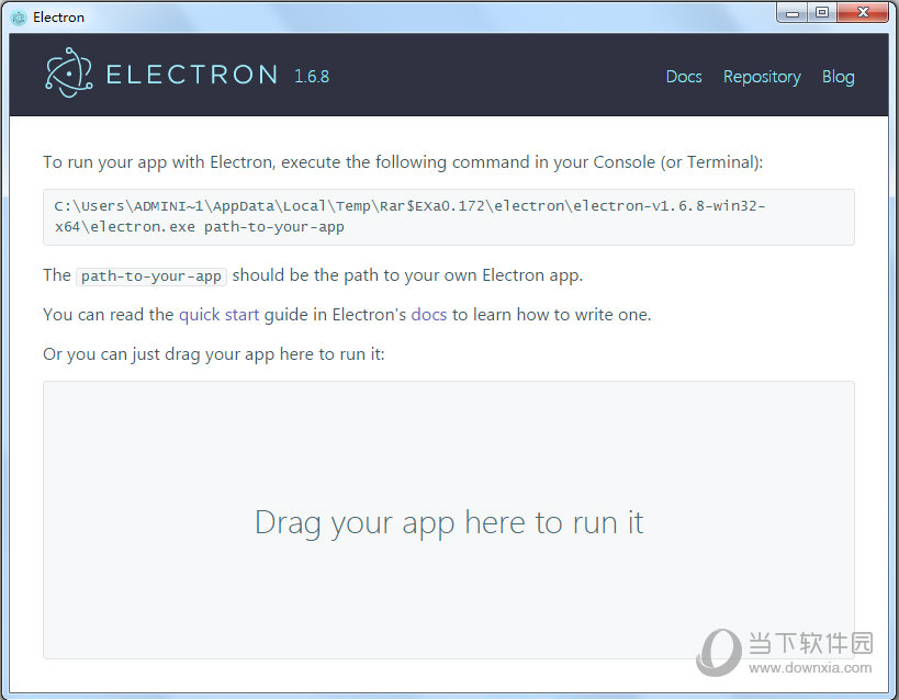 Electron开发桌面应用|Electron(桌面开发工具) V1.6.8 官方绿色版下载_当下软件园