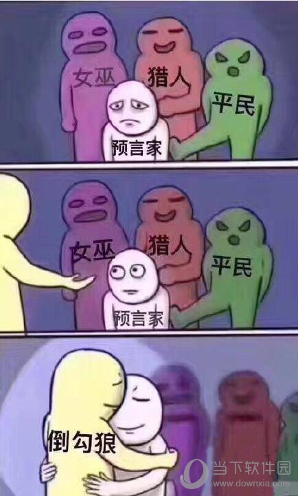 倒钩狼需要通过站队预言家,然后配合预言家的发言来进行阐述.