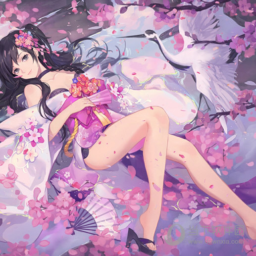 wallpaper engine古风落樱妹子动态壁纸