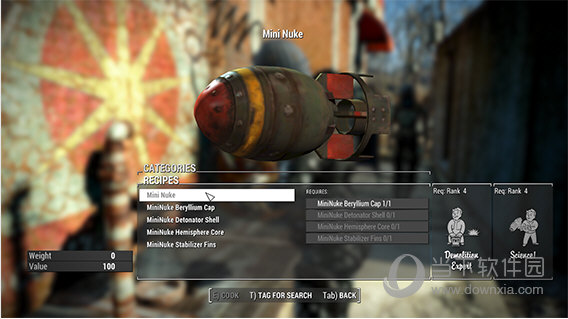 辐射4小型迷你核弹武器modv10绿色免费版