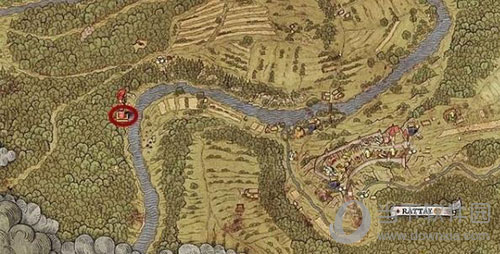 天国拯救宝藏地图地点藏宝点位置如图,你可以获得药剂和200块钱.