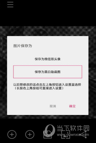 隐藏图,选择两种图片,直接合并保存即可;可以在图片上添加个性文字,将