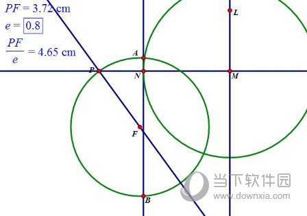 几何画板如何用椭圆第二定义画椭圆绘制方法介绍