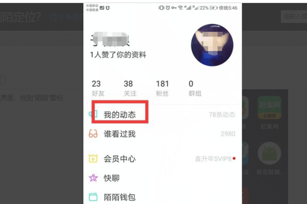 陌陌个人页面