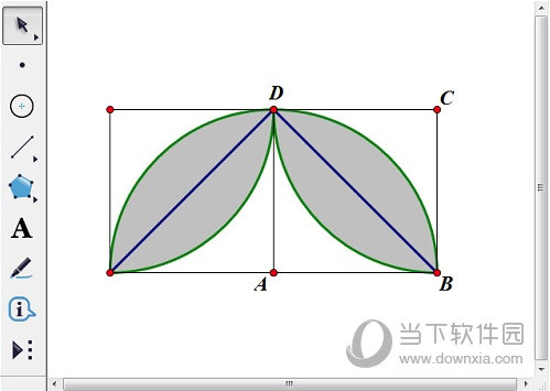 几何画板怎么在正方形中构造花瓣图案