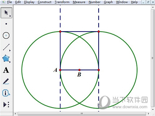 几何画板怎么在正方形内制作迭代(利用)