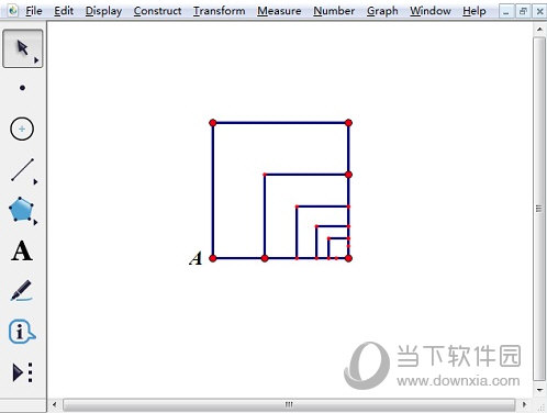 几何画板怎么在正方形内制作迭代(利用)