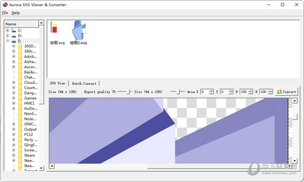 Aurora SVG Viewer & Converter