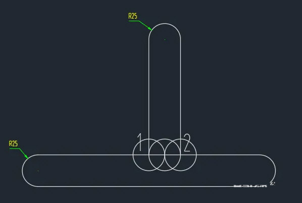 AutoCAD2020相贯线怎么画