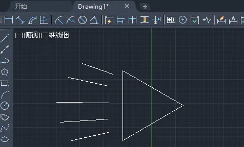AutoCAD2020怎么用多边形和直线工具绘制射灯